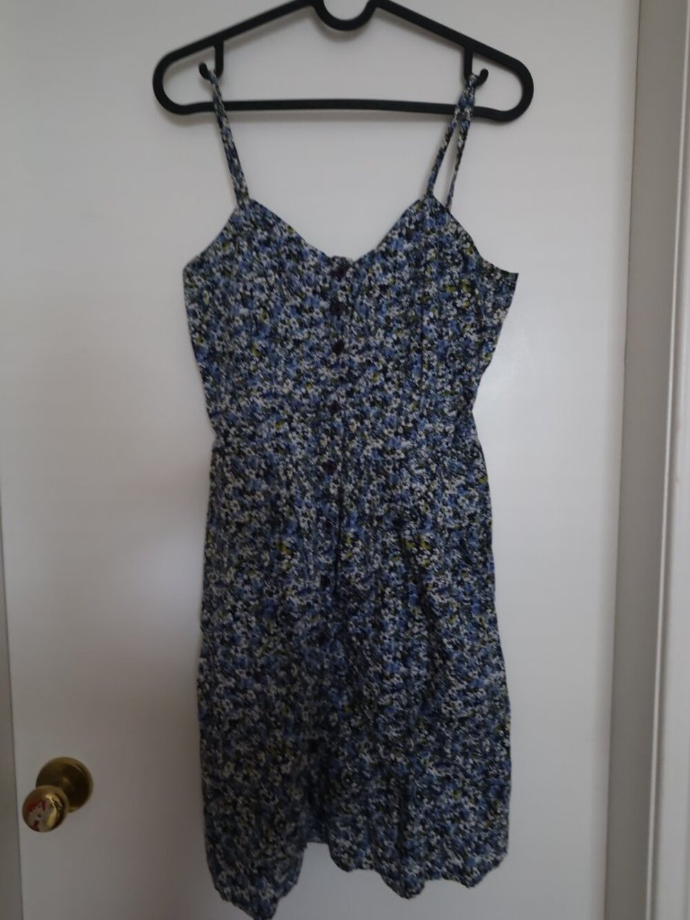 Summer Blue Floral Dress